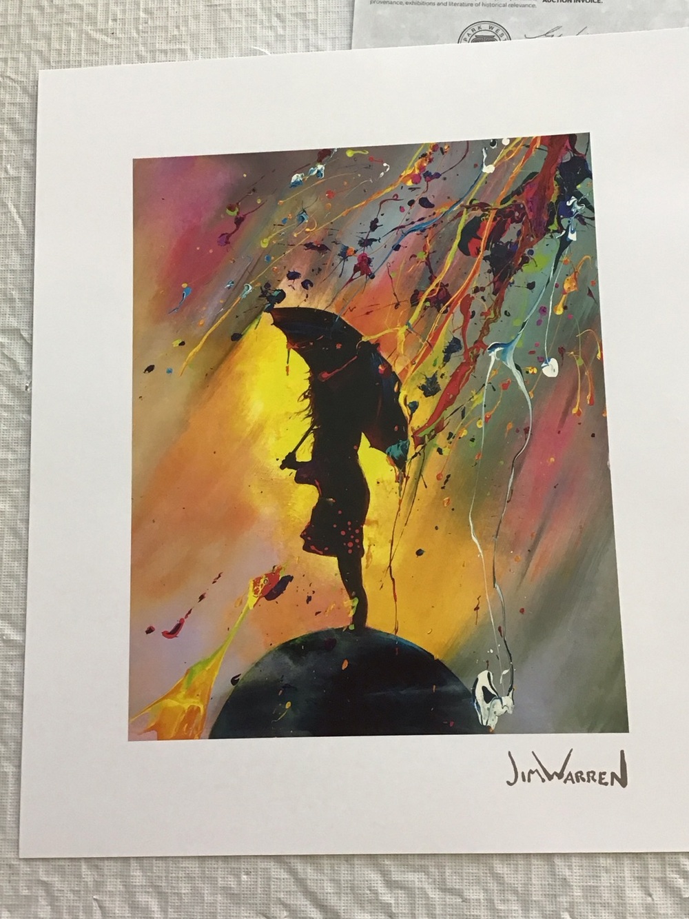 Lithograph by Jim Warren called Top of the World